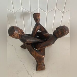 African Heritage Collection Handcrafted Wooden Sculpture - Brown